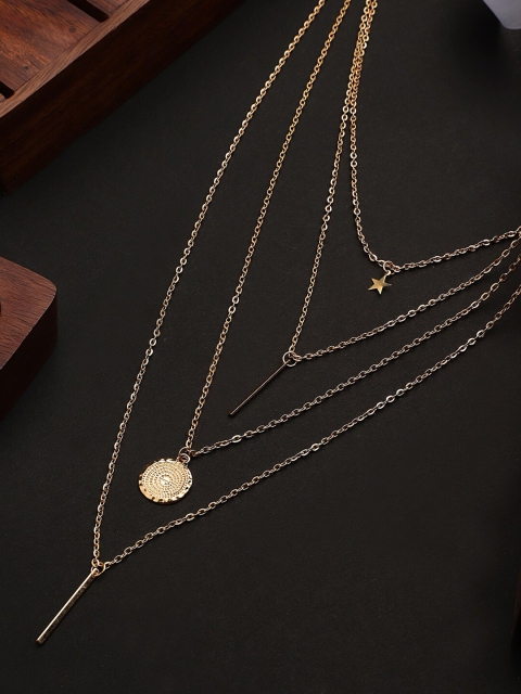 

KACY Gold-Toned Gold-Plated Layered Necklace