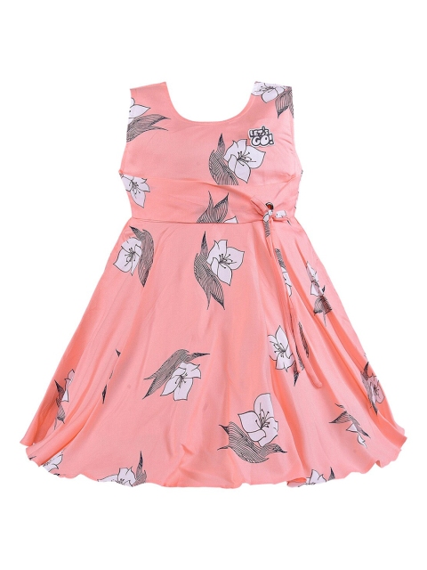 

Wish Karo Baby Girls Peach Frock Dress