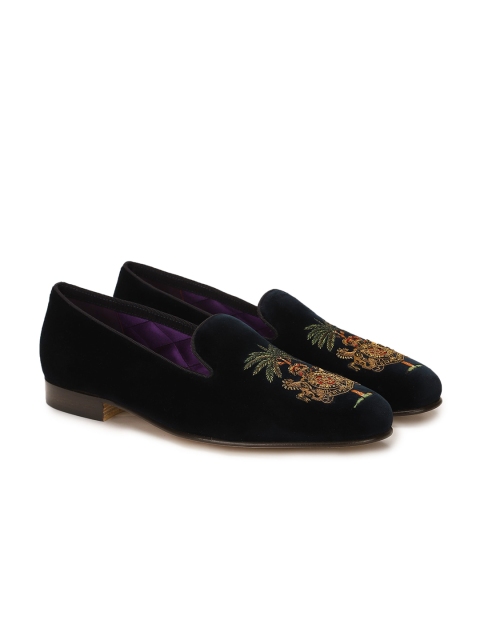 

Polo Ralph Lauren Men Navy Blue Velvet Loafers