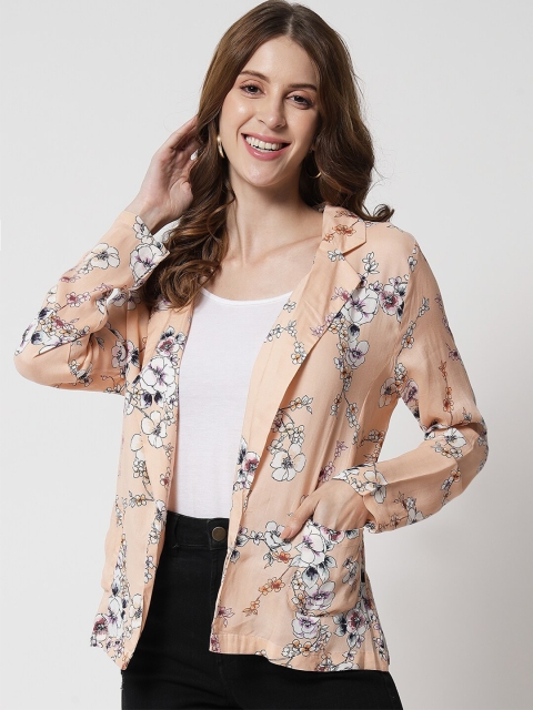 

Darzi Women Beige & White Printed Shrug
