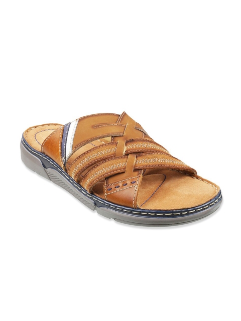 

DAVINCHI Men Tan & Grey Comfort Sandals