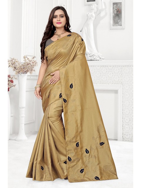 

KALINI Women Yellow & Black Self Design Kota Saree