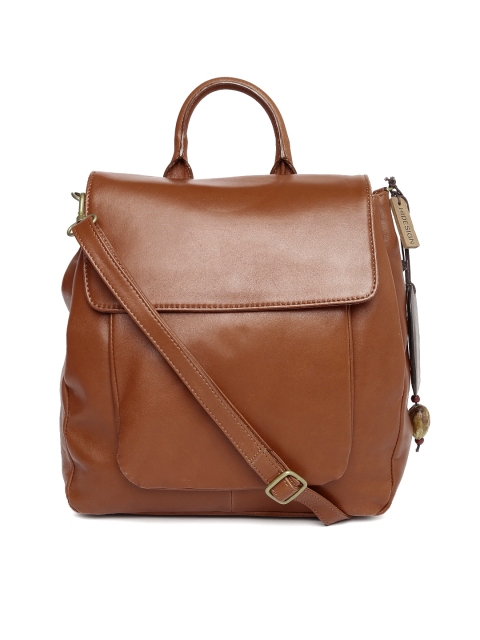 Hidesign Brown Leather Sling Bag available at myntra for Rs.5246