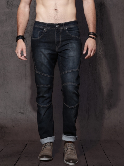 

RDSTR Men Blue Banana Fit Mid-Rise Clean Look Stretchable Jeans