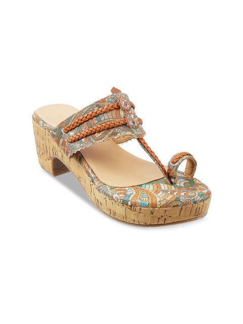 

Metro Tan Block Sandals