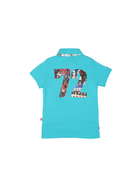 

United Colors of Benetton Boys Blue Polo T-shirt