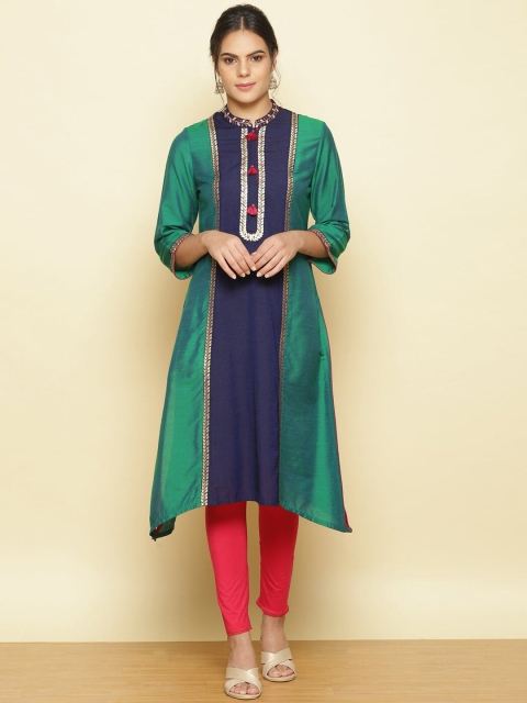 

Lakshita Women Blue Thread Work Kurta