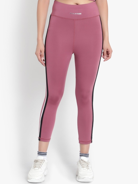 

Wearjukebox Women Pink Solid Mid-Rise Tights