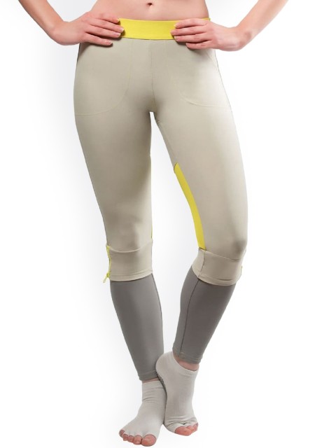 

Wearjukebox Women Grey Colorblocked Tights