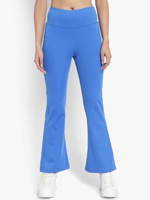 

Wearjukebox Blue Bootcut Leggings