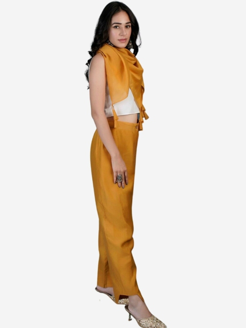 

Alaya By Stage3 Mustard Cotton Silk Dupatta