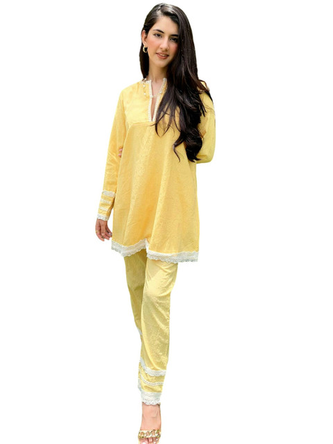 

Alaya By Stage3 Women Yellow & White Ethnic Palazzos