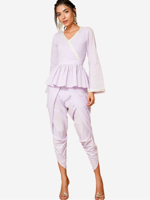 

Alaya By Stage3 White Solid Peplum Top