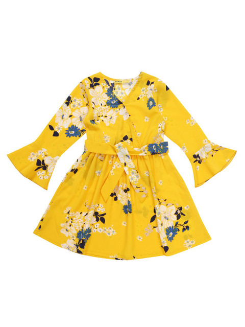 

NYNSH- PlusS Kids Yellow Floral Dress