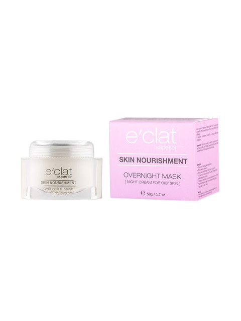 

e'clat superior Skin Nourishment Overnight Mask for Oily Skin - 50 g, Pink
