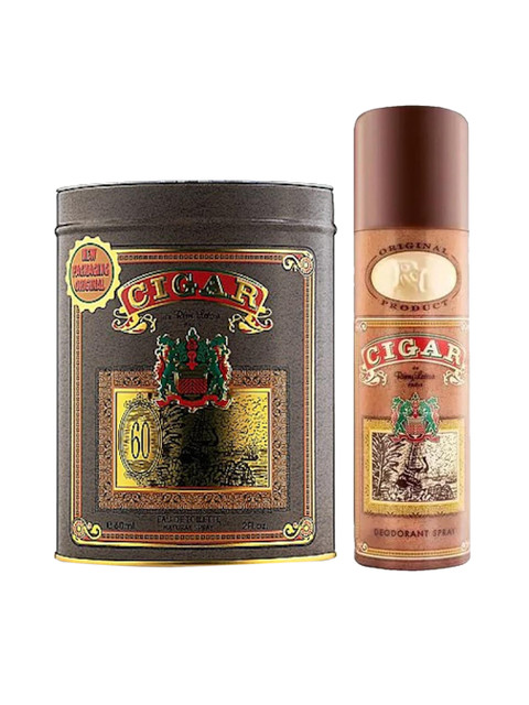 

Lomani Men Set of Remy Latour Cigar Eau de Toilette 60ml & Deodorant 200ml, Brown