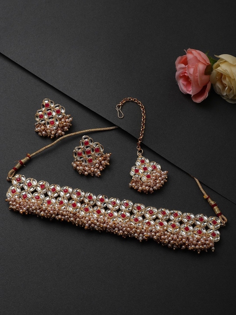 

CARDINAL Red Choker Jewellery Set