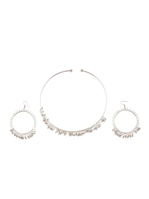 

CARDINAL Silver-Toned Beaded Jewellery Set