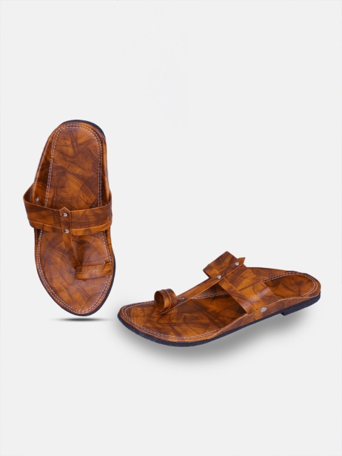 

PANAHI Men Tan Brown Ethnic Comfort Sandals