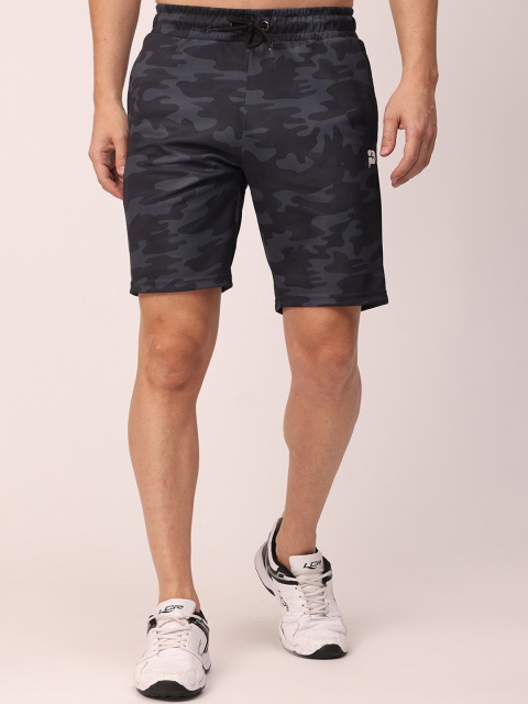 

POLONIUM Men Olive Green Denim Shorts