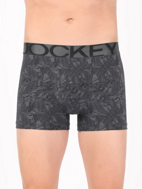 

Jockey Men Grey Printed Trunk