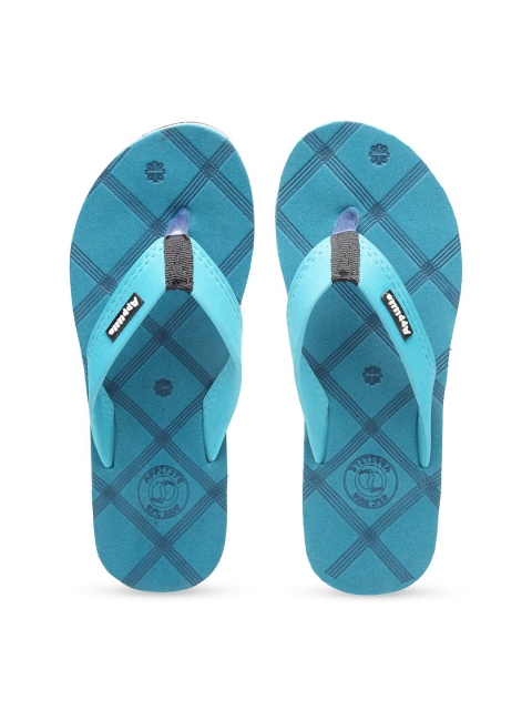 

APPITITE Women Blue & White Rubber Thong Flip-Flops