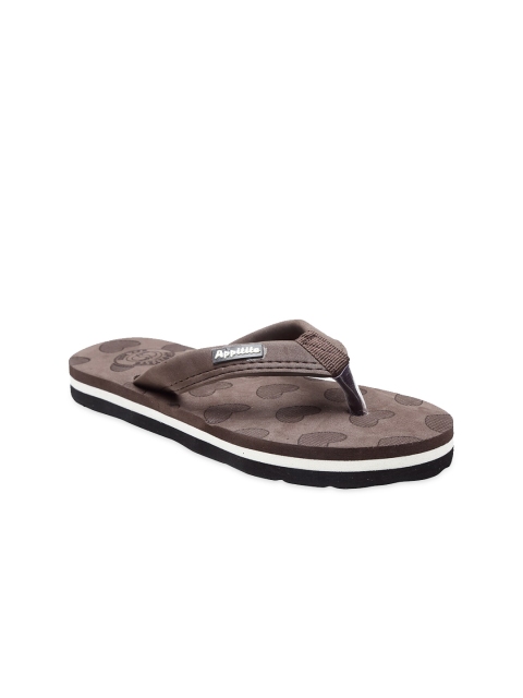 

APPITITE Women Brown & White Rubber Slip-On