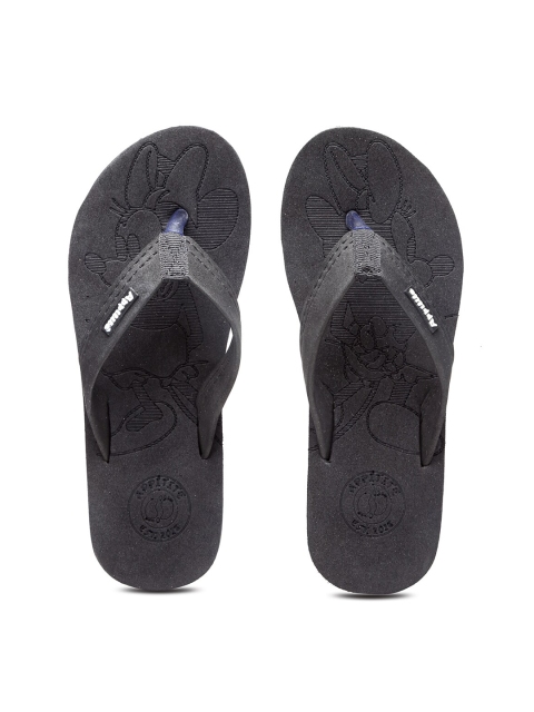 

APPITITE Women Black & Grey Rubber Thong Flip-Flops