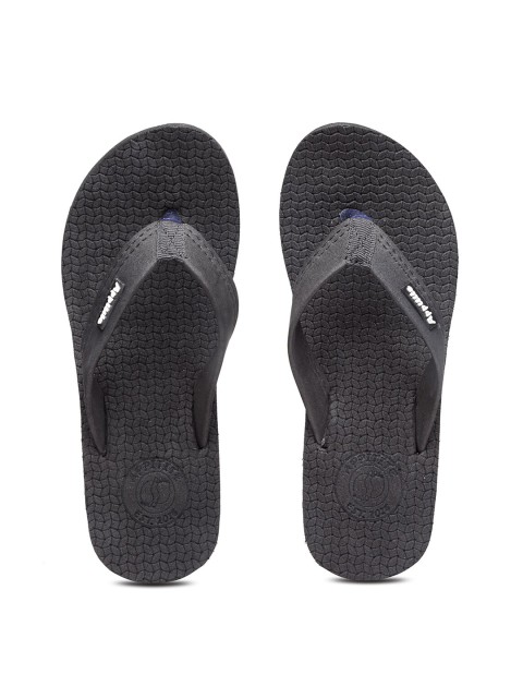 

APPITITE Women Black Rubber Thong Flip-Flops