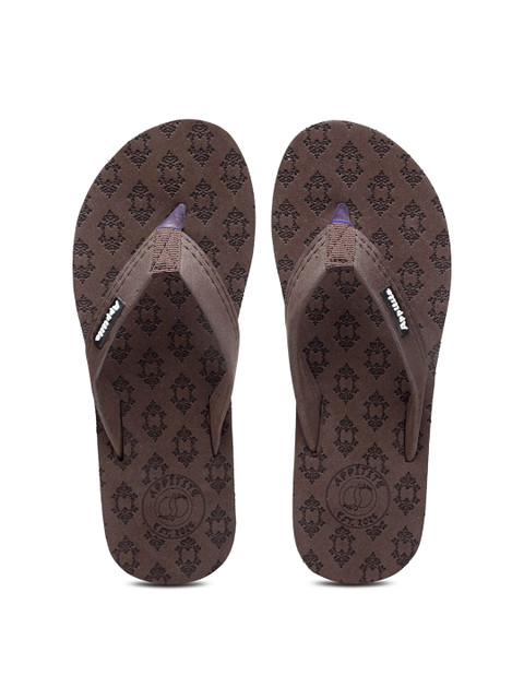 

APPITITE Women Brown Rubber Slip-On