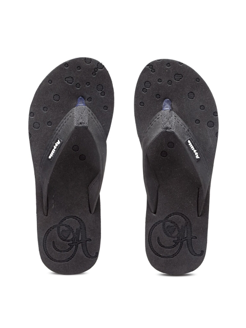

APPITITE Women Black & Black Rubber Thong Flip-Flops