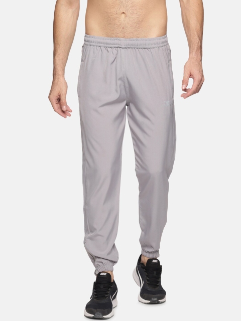 

HPS Sports Men Silver-Coloured Dry-Fit Solid Joggers