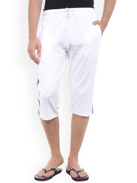 

Allocate Men White 3/4th Lounge Shorts MATCPOL