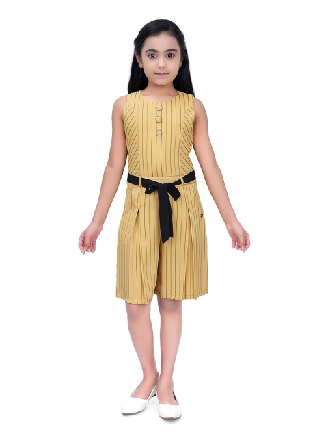 

Tiny Girl Girls Mustard & Black Basic Jumpsuit