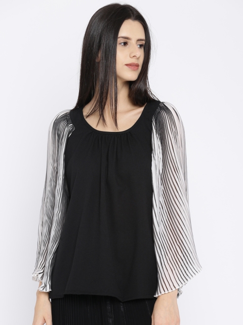 

AND Women Black Solid Top