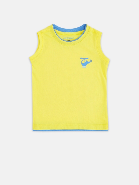 

Pantaloons Baby Boys Yellow Applique T-shirt