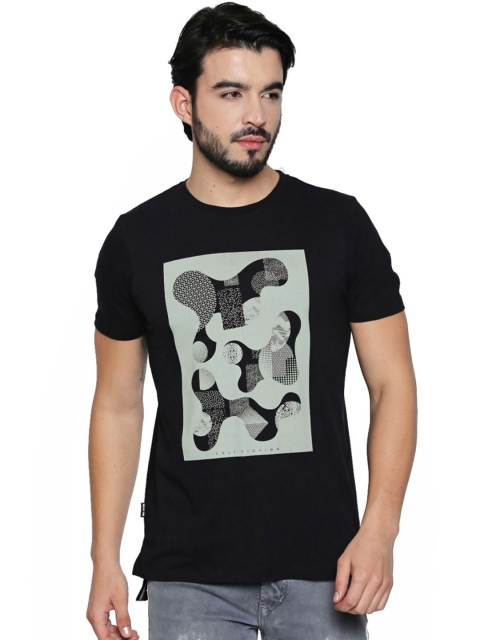 

CULT FICTION Men Black & french middle red purple Printed T-shirt