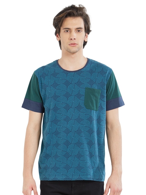 

CULT FICTION Men Blue & legion blue Printed T-shirt