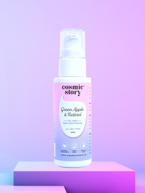 

COSMIC STORY Green Apple & Retinol Oil free Face Moisturizer 50 ml, Purple