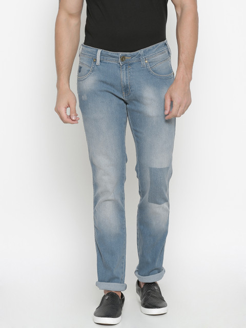 

Wrangler Men Blue Low-Rise Skanders Slim Fit Jeans, Na