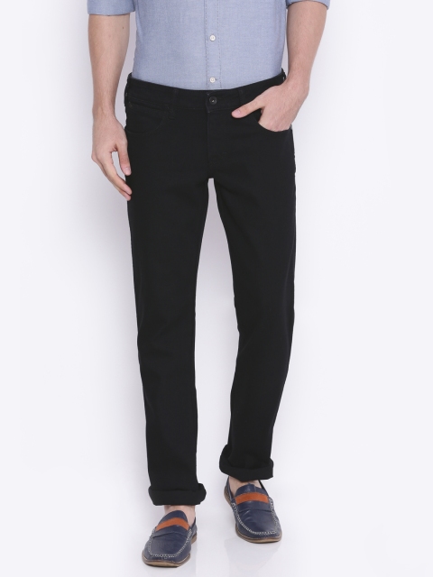 

Wrangler Men Black Regular Fit Stretchable Jeans