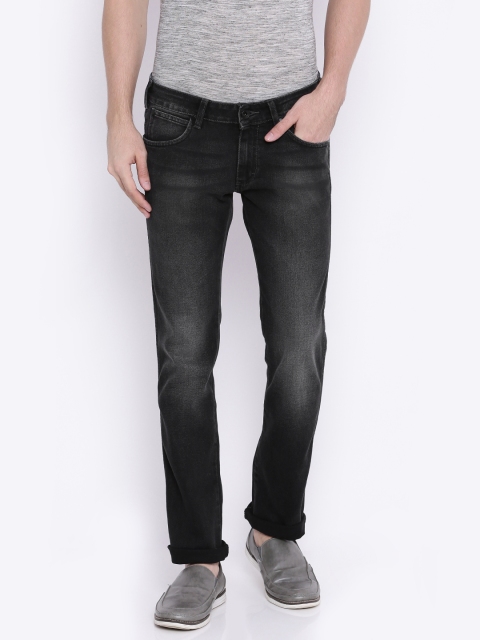 

Wrangler Men Black Slim Fit Stretchable Jeans, Blue