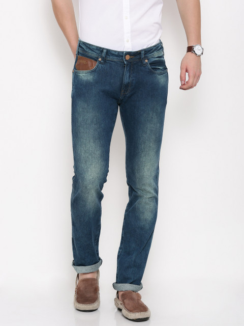 

Wrangler Men Blue Low-Rise Skanders Slim Fit Stretchable Jeans