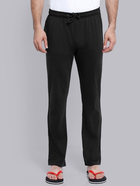 

Free Authority Men Black Solid Pure Cotton Lounge Pants