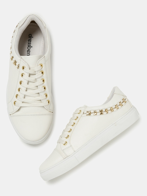 

DressBerry Women White Sneakers