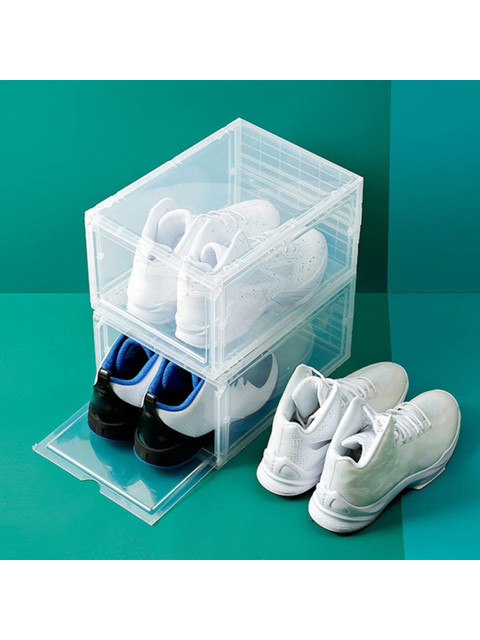 

royalkart Pack of 2 White Shoe Crates