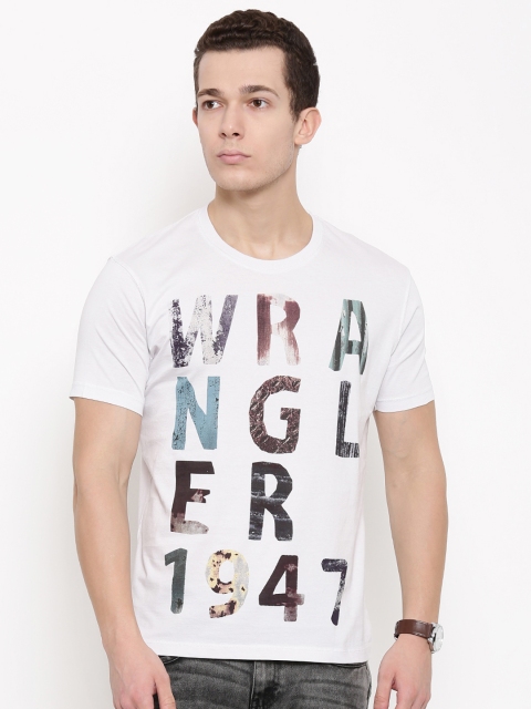 

Wrangler Off-white Printed Round Neck T-shirt