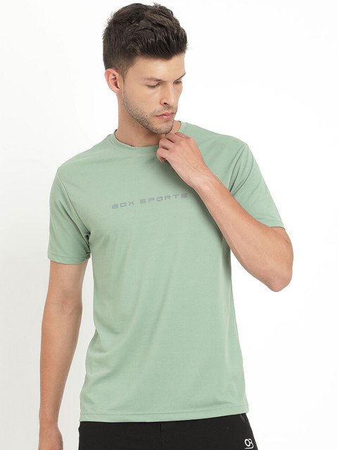 

V2 Value & Variety Men Green V-Neck Extended Sleeves T-shirt