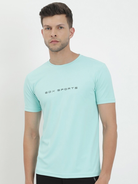 

V2 Value & Variety Men Sea Green & bleached aqua Extended Sleeves T-shirt