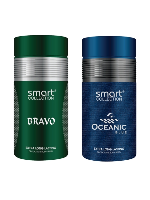 

Smart COLLECTION Men Set of 2 Deodorant - Oceanic Blue + Bravo - 250 ml Each